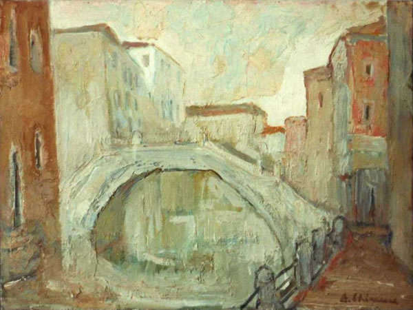 Venezia, 1968, olio, cm 30x40, Abano Teme, collezione privata
